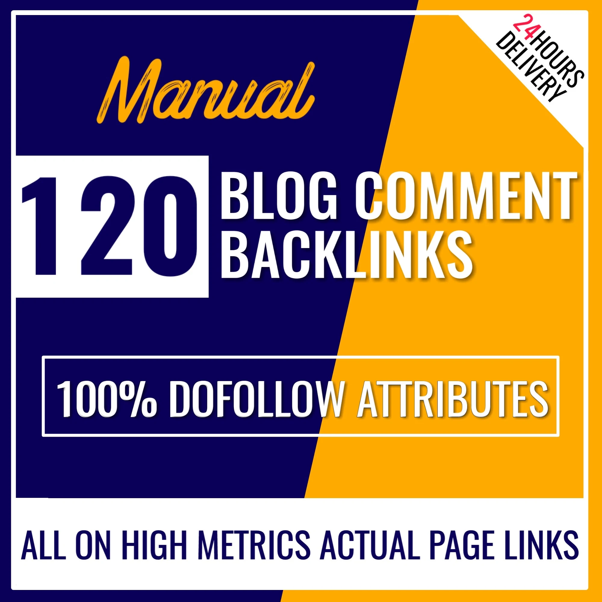 I will build 120 dofollow blog comment backlinks manu...