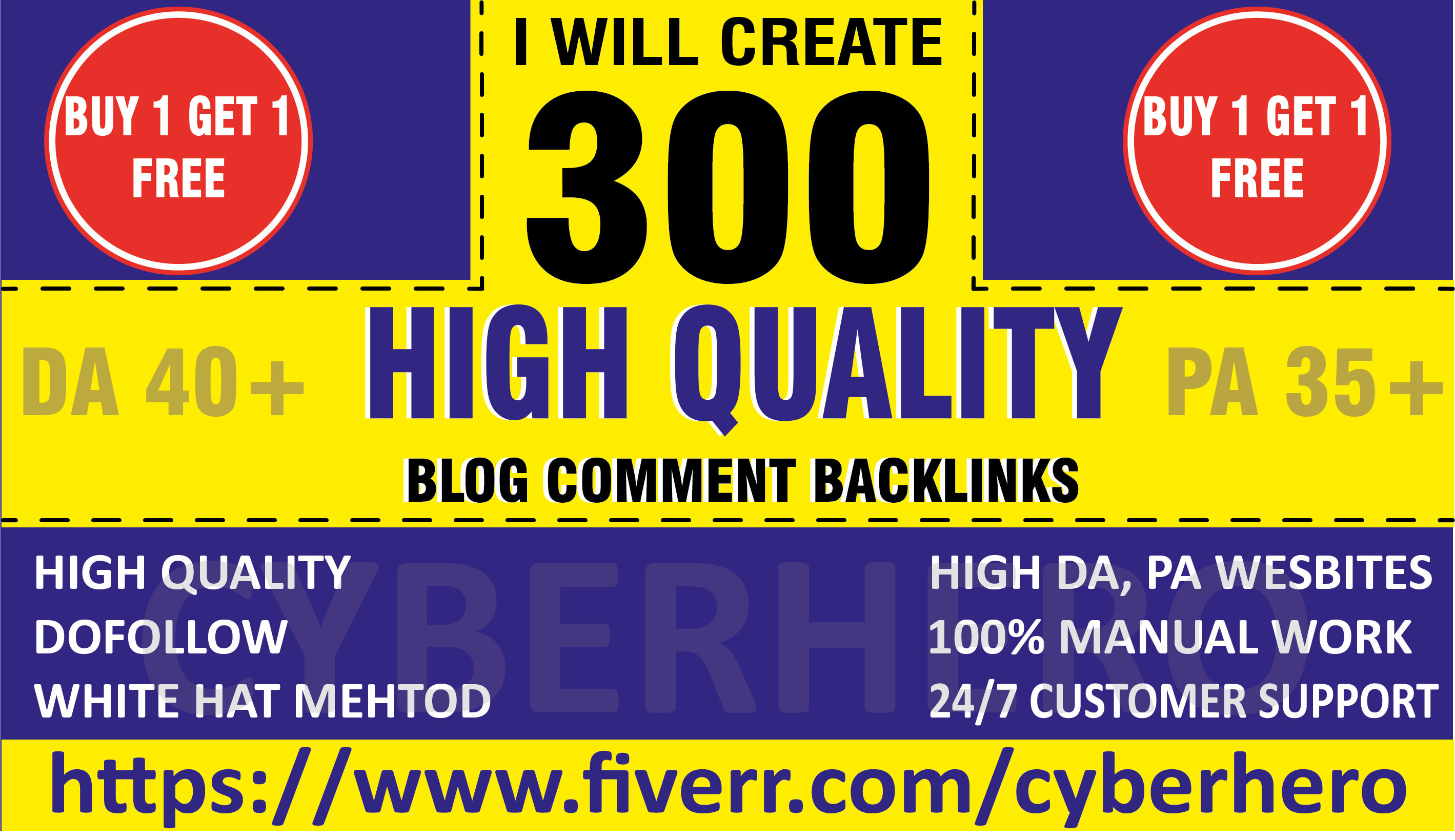 I will create 300 dofollow blog comment quality backl...
