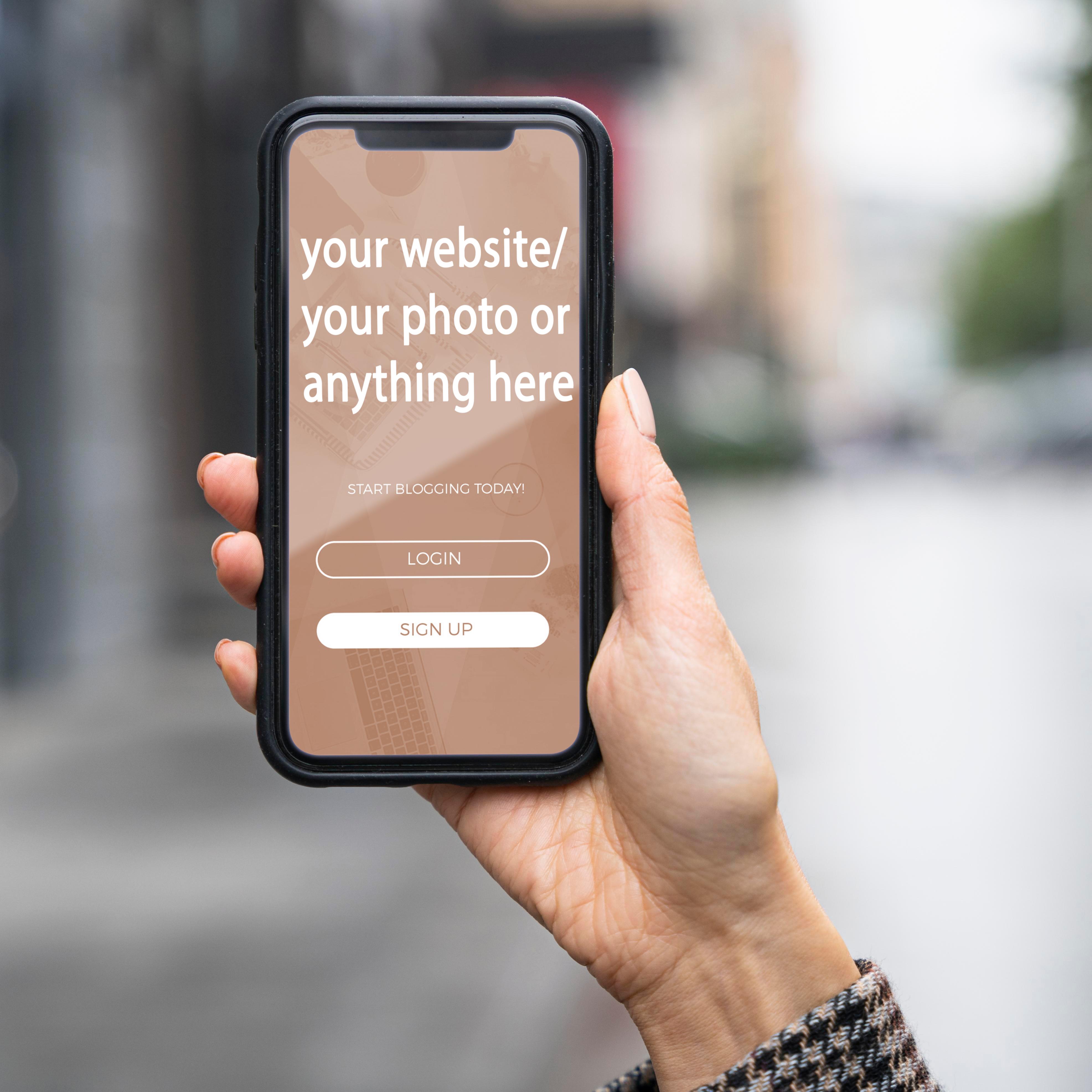 i will put your website name, your photo or any text...