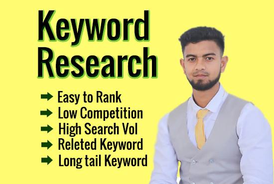 I will Do In Depth Keyword Research And Competitor An...