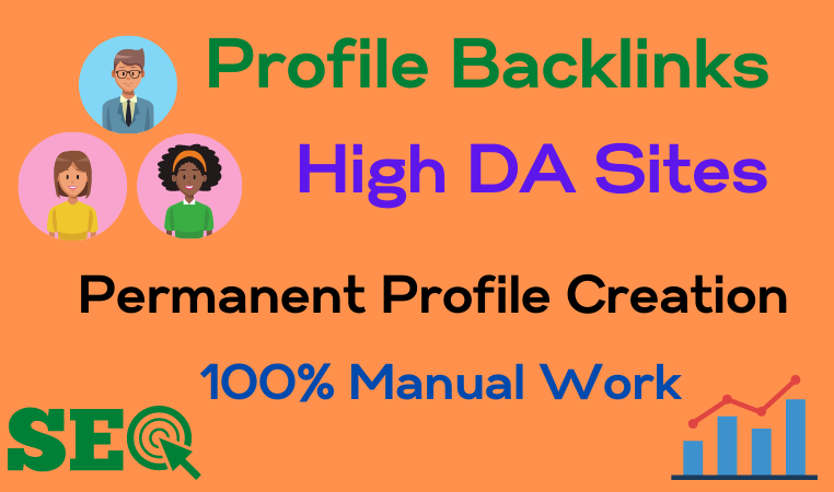 I will Create 30 High Quality Profile Backlinks for y...