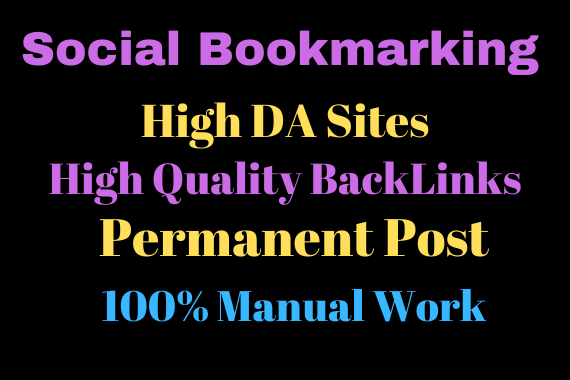 20 social Bookmarking High Da Sites with Permanent Ba...