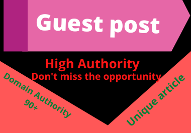 Write and Publish 5 Guest posts Unique article high a...