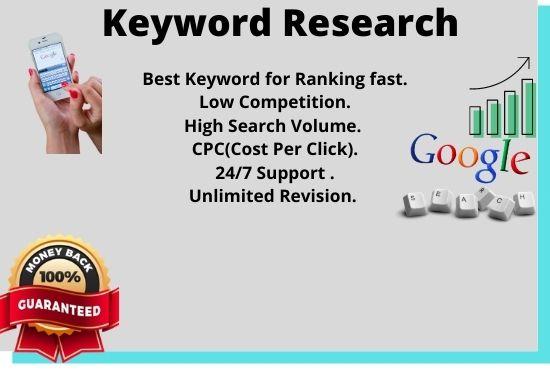 Long tail, low competitive keywords for you within 24...
