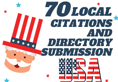 I will do 70 USA local citations and directory submis...
