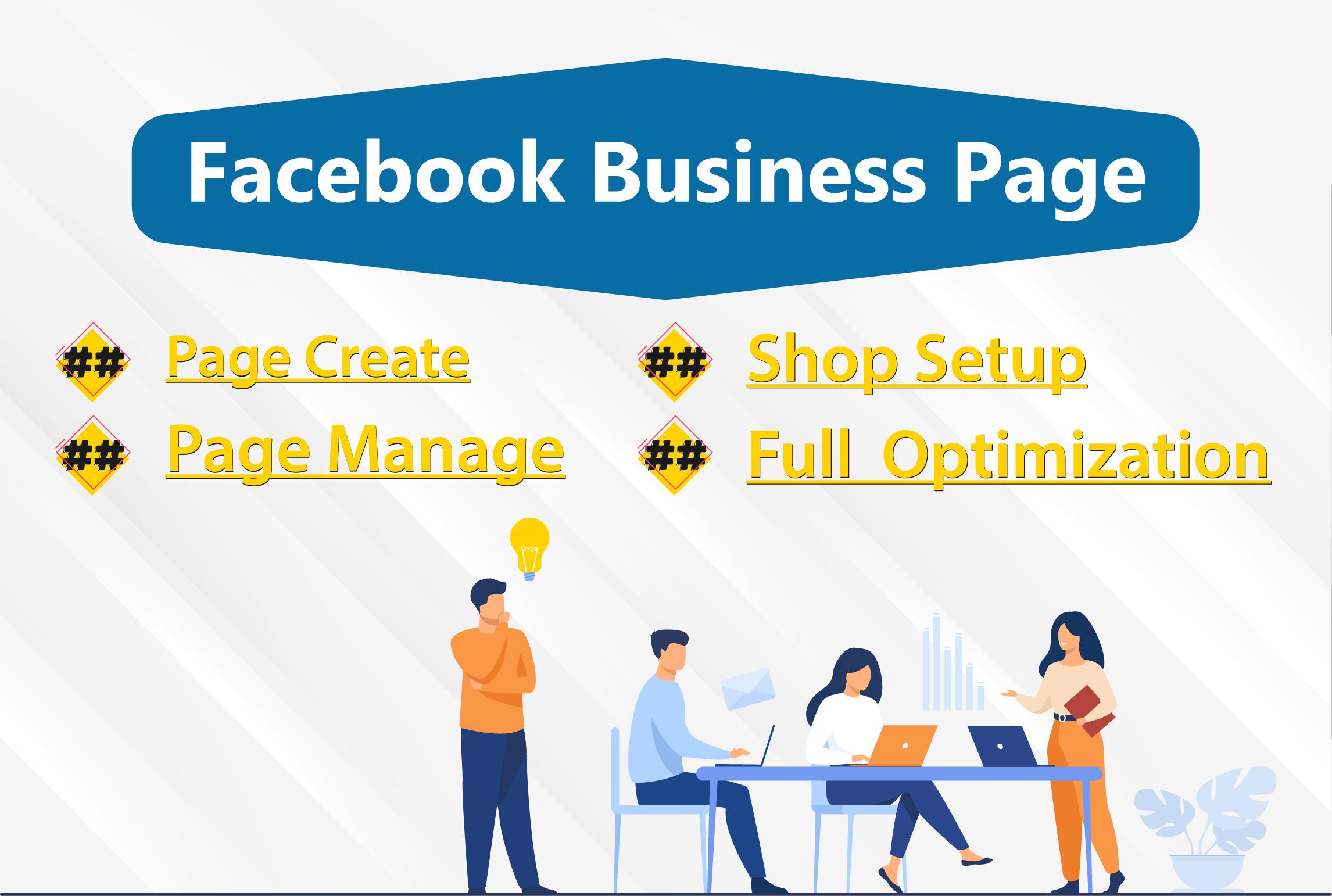 I will set up and design Facebook business page profe...