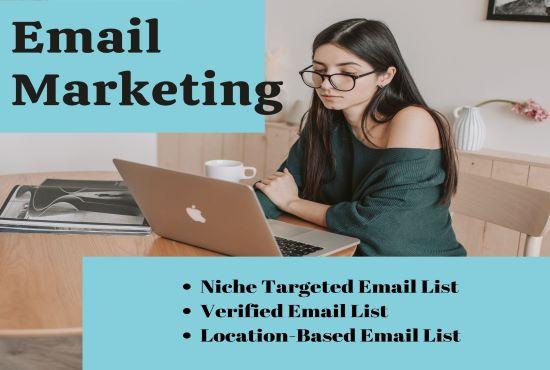 I will make Niche targeted Email list, Clean, Verif...