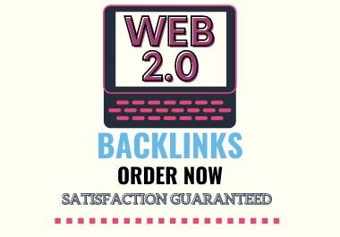 I will create 50 high authority web 2.0 backlinks man...