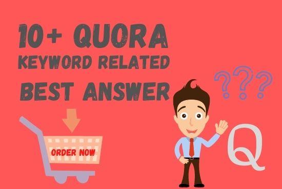 10 High Quality Quora Answer for you