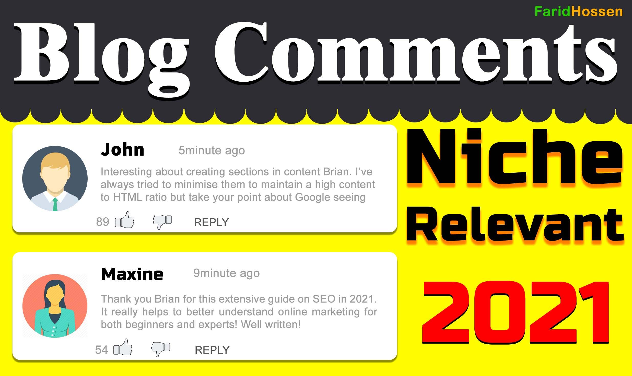 Fast Indexing 200 Blog Comments Backlinks High Author...