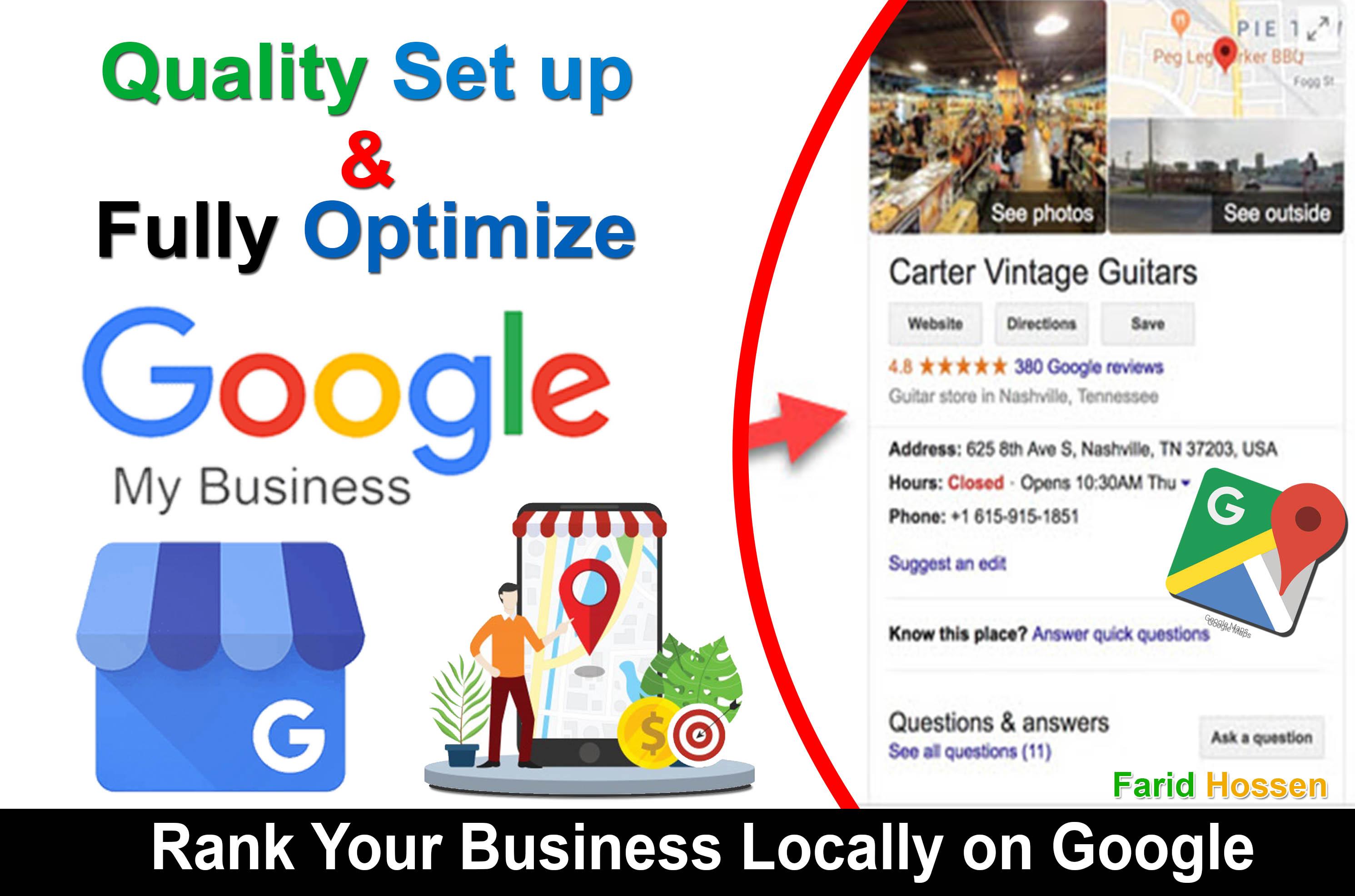 Create Google My Business Optimize, Manage and Impro...