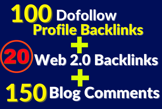 Latest And Manually Done Combine Backlinks Package To...