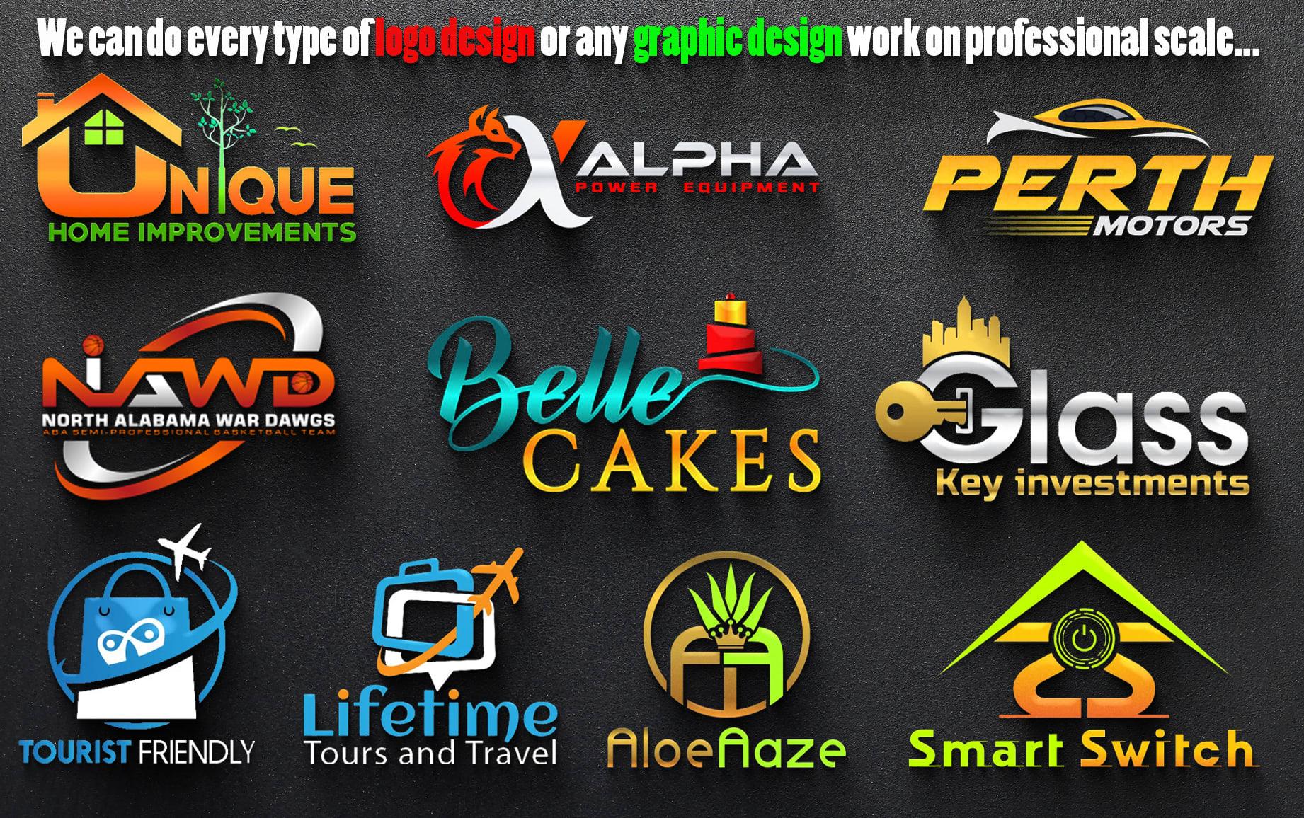 I will do premium custom minimalist font logo with fu...