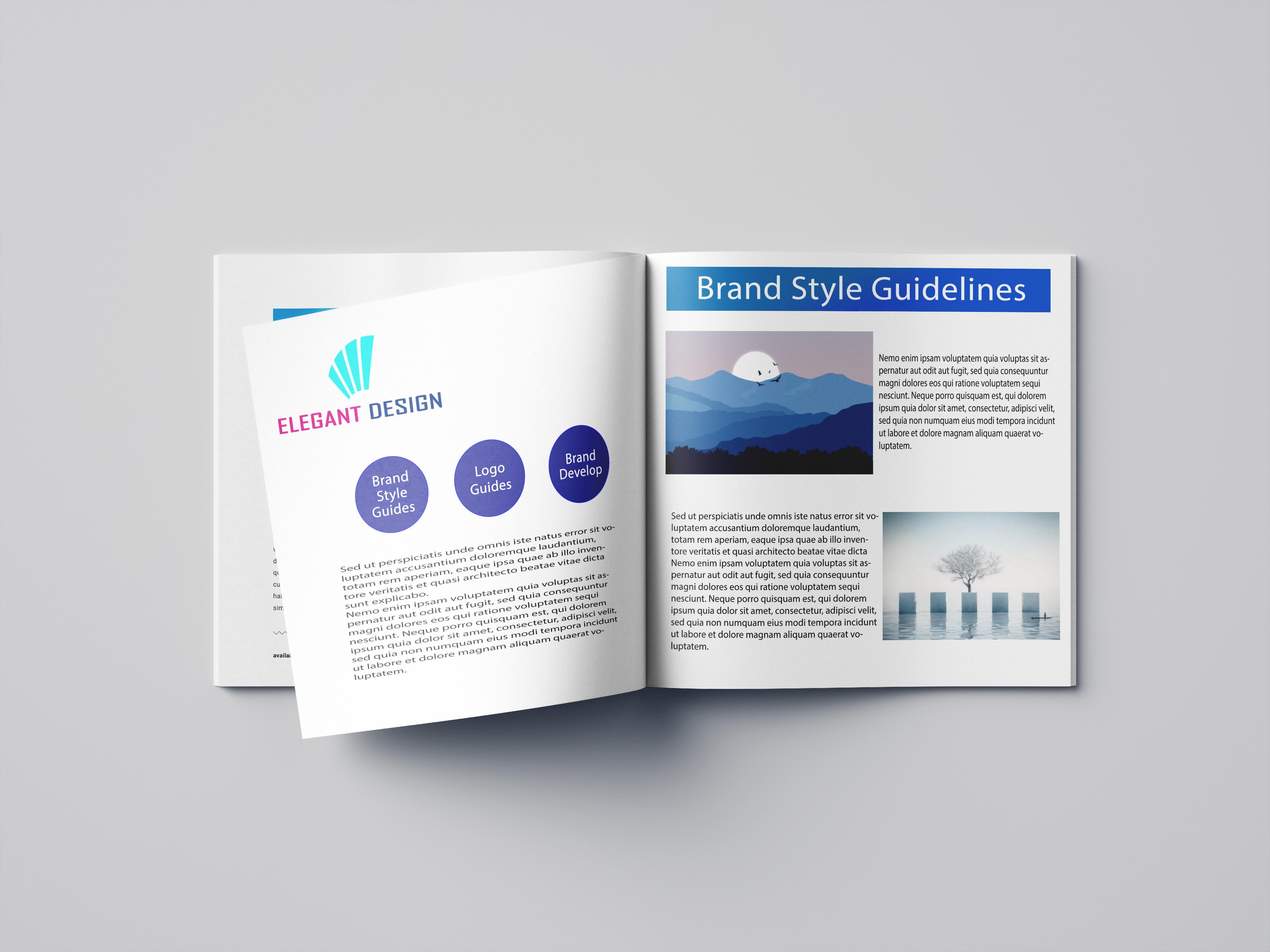 I will do unique brand manual book identity and brand...