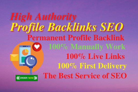 14 Profile backlinks High Authority link building per...