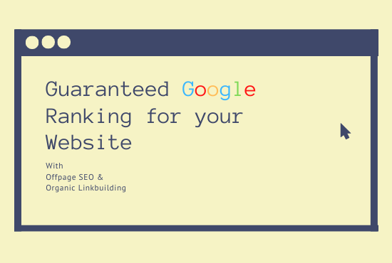 Guaranteed niche related Google ranking for your webs...