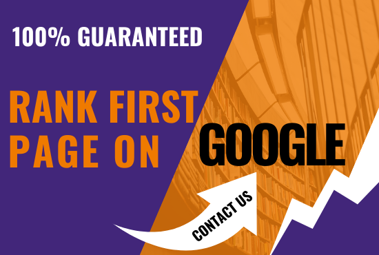 I will give you first page ranking service on Google.