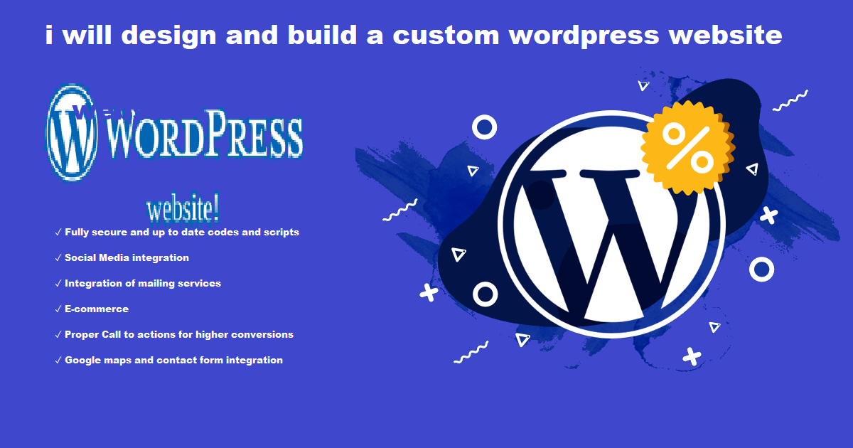 i will design and build a responsive wordpress websit...