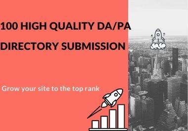 I will do 100 manually high-quality directory submiss...
