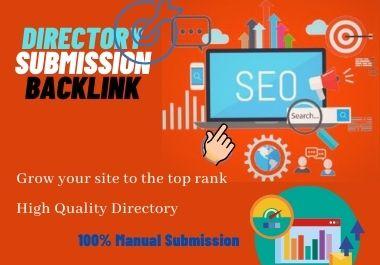 I will provide 100 high quality directory submission ...