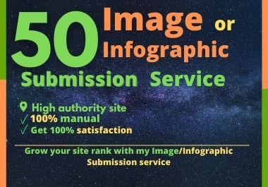 I will do infographic or image submission high pr 50 ...