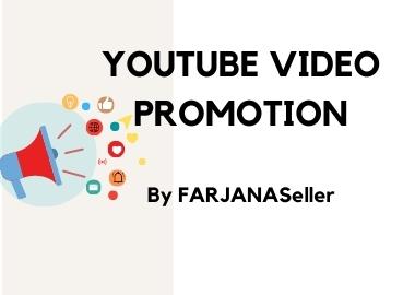 High Quality YouTube Video Promotion with Organic Aud...