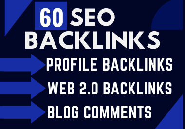 Combine of 60 High Quality Profile Backlinks, Web 2....