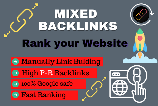 Make Manually 32 High DA Unique Domain Backlinks Mixe...
