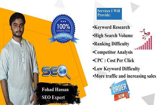 I will do amazing keyword research and competitor ana...
