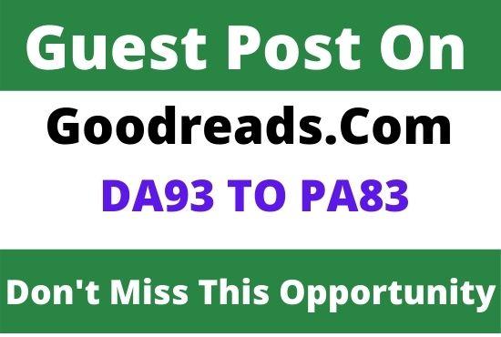 DA93 Write and Publish Guest Post on Goodreads. com