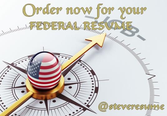 I will write a professional federal resume for your t...