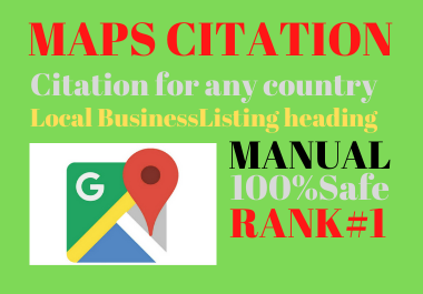 Manual 150 Google maps citation permanent backlinks h...
