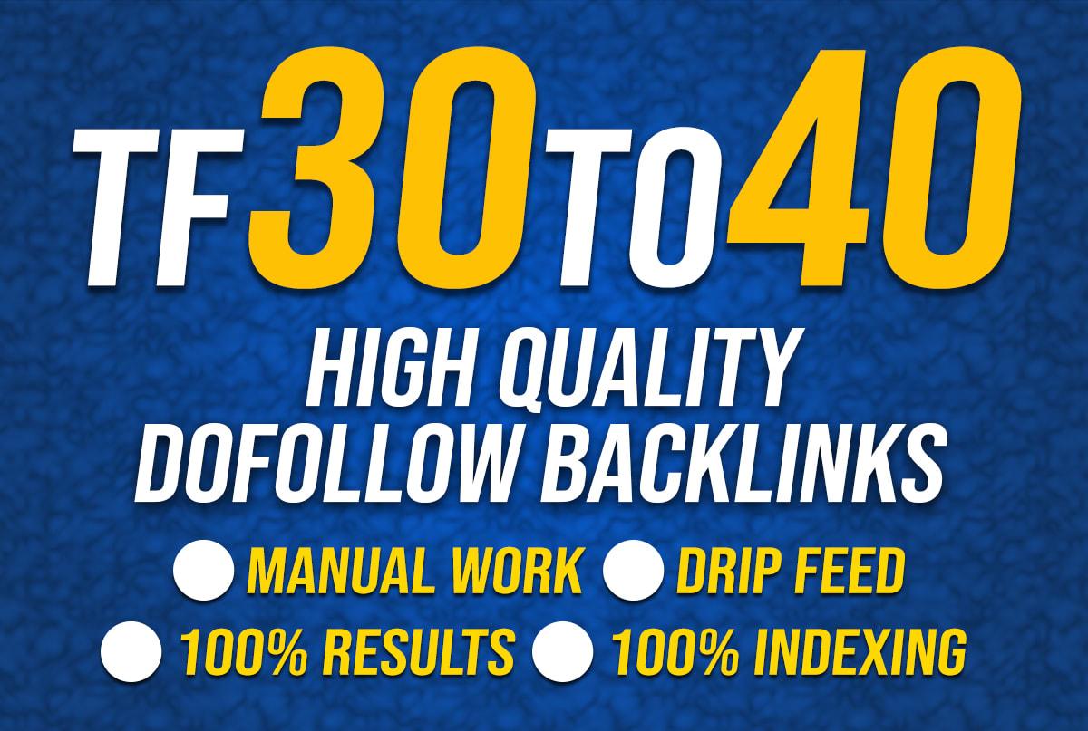 I will make 50 high trust flow dofollow backlinks, h...