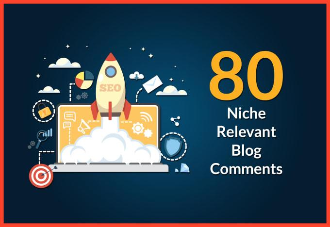 I will do 80 niche relevant backlink manual blog comm...