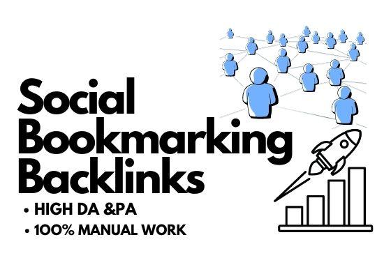 I Will Create 30+ Social Bookmarking Backlinks Manual...