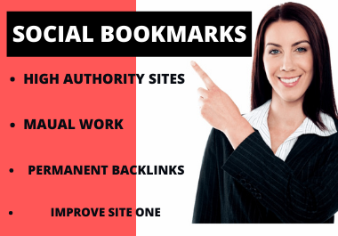 live 50 Social Bookmarking high authority website per...