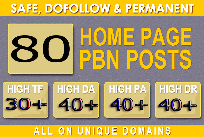 Construct 80+ Backlink with 40+ Da 40+ PA DOFOLLOW an...