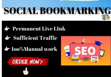 20 Social Bookmarks High authority manual permanent b...
