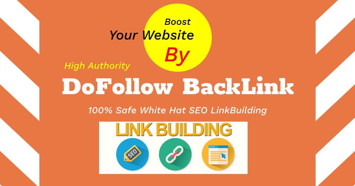 I will Do build DoFollow SEO backlinks on High author...