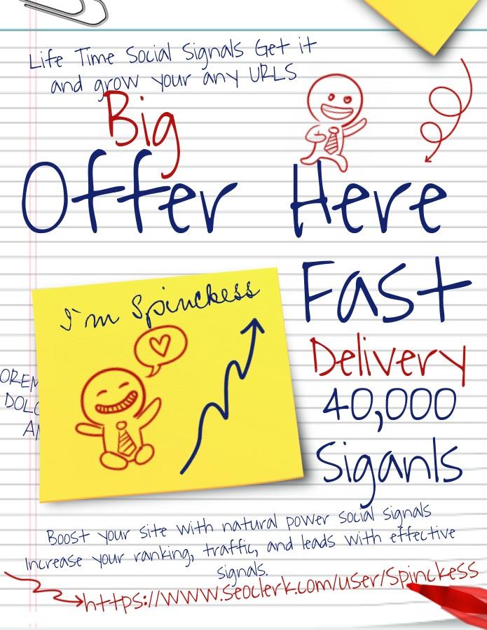 life time 40,000 social signals grow your any site Ra...