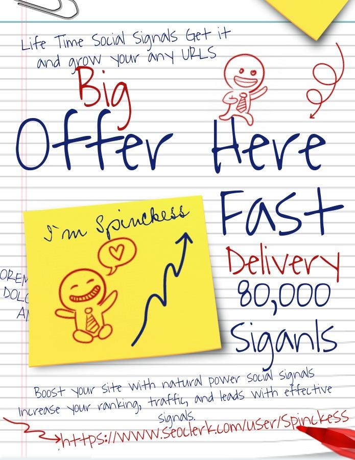 life time 80,000 social signals grow your any site Ra...