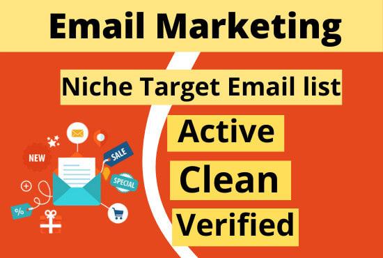 I will collect 5k niche targeted verified email list ...