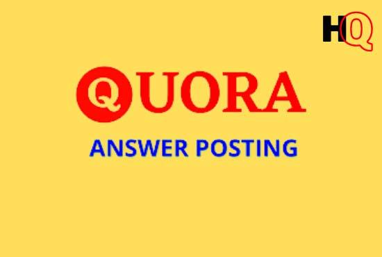 I will promote 10 high quality quora answer with your...