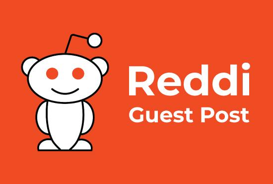 Write And Publish 10 HQ Reddit Guest Post With Clicka...