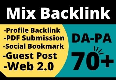200 Mix Backlink High Authority With Permanent Backli...