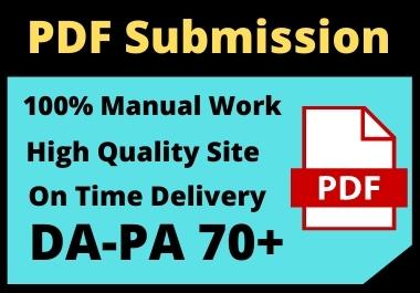 40 PDF Submission High Authority Manually Creation Wi...