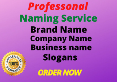 I will create unique brand name business name with sl...