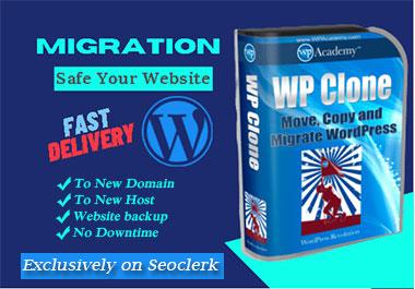 backup, migrate, transfer, restore word press webs...