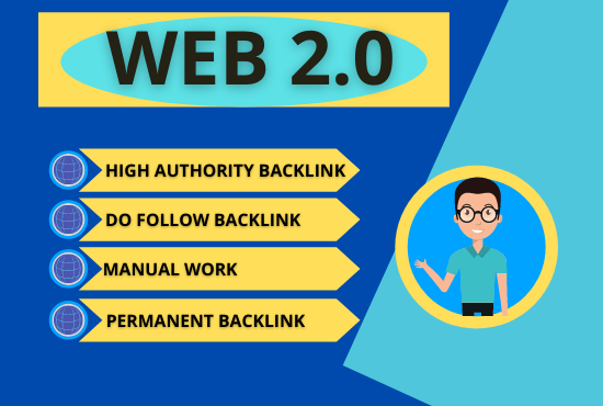 Create 50+ dofollow high authority web 2.0 backlink m...