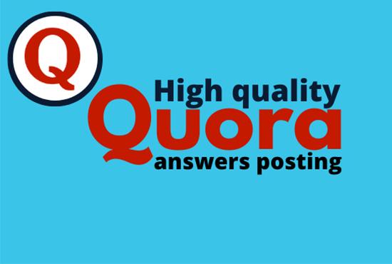 I WILL Promote your website by high quality 5 Quora a...